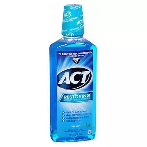 Act Restituant Anticavité Fluoride Bouche Cool Éclaboussure Menthe 532ml Par Act