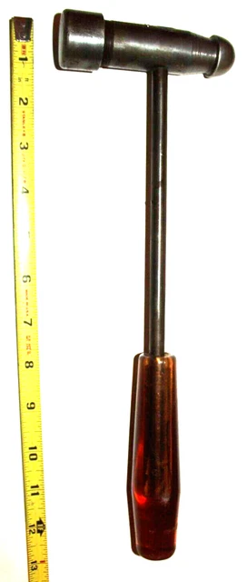 Vintage Metal Jewelers Machinist Ball Peen Hammer Overall Weight 1 LB 5 oz