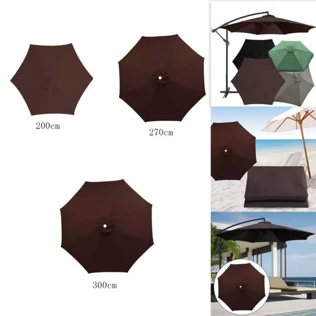 Patio Umbrella Canopy Top Cover Replacement Cloth for Beach Outdoor Backyard