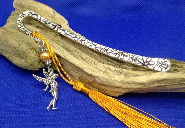 SASSY FAIRY + Tassel Metal BOOKMARK *FREEPOST* Gift Box READERS FRIEND SIS XMAS