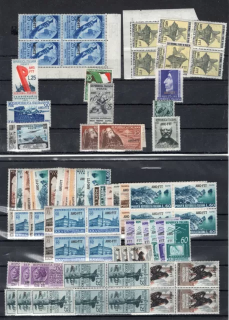 Italy Amg Vg Ftt Trieste Great Stock Enormous Catalogue Value All Perfect Mnh 10