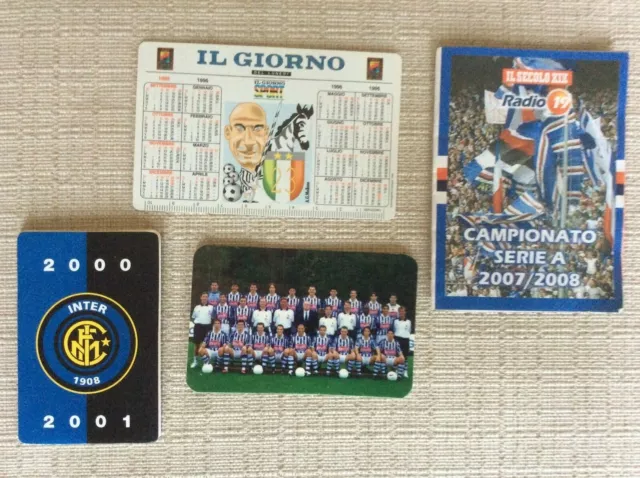 4 Calendarietti Calcio Inter Sampdoria Juventus Vialli Real Sociedad San Sebasti