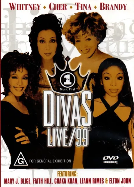 [New/Sealed Music Dvd] [Divas Live/1999 ] [Cher, Faith Hill][R#4/2] Priority 1