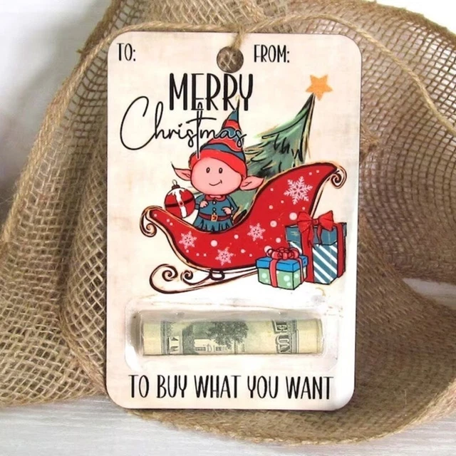 Practical Christmas Unique Money Holder Cartoon Money Clip Pendant Decoration 3