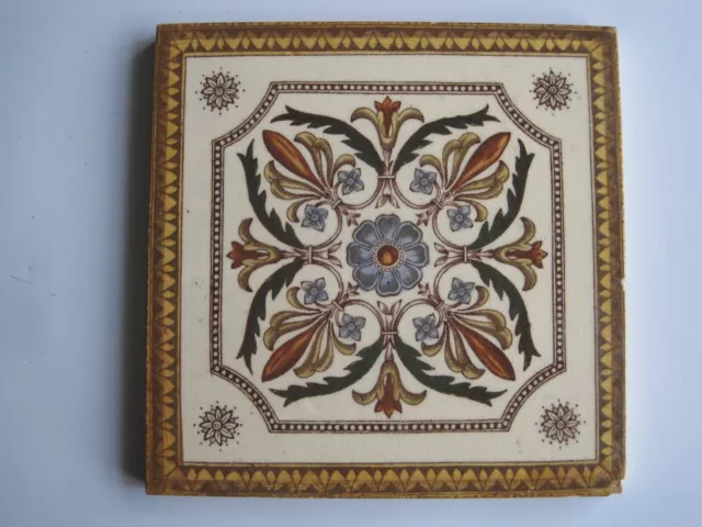 Antique Victorian Transfer Print & Tint Aesthetic Design Wall Tile Patt. 1322