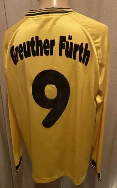 SpVgg Greuther Fürth umbro Langarm Matchworn Trikot 2004/05 +  Nr.9 Gr.L- XL