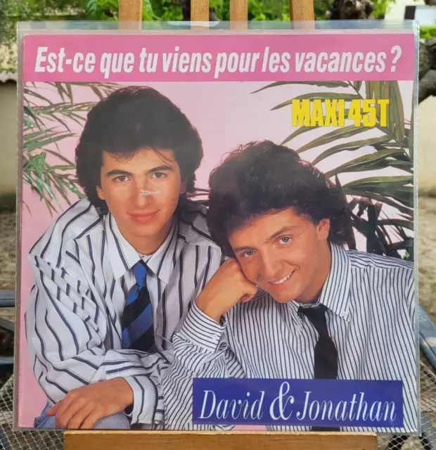 Rare Maxi 45T David & Jonathan ‎– Est-Ce Que Tu Viens Pour Les Vacances? (EX/NM)
