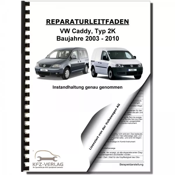 VW CADDY TIPO 2K (03-10) manutenzione ispezione manutenzione