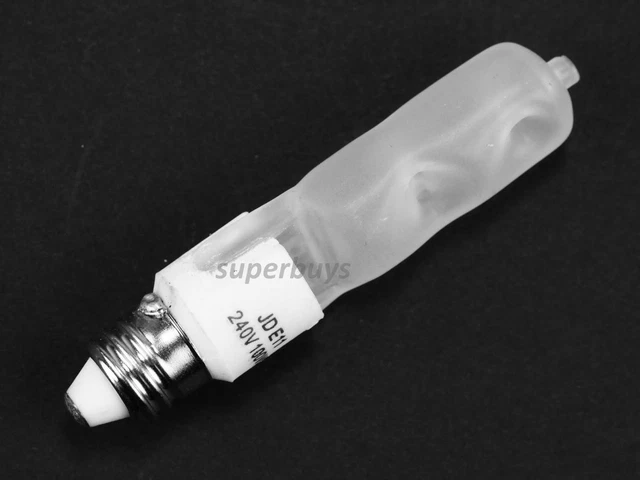 1pc 100W 240V Frosted JD Tungsten Halogen E11 Edison Warm White Light Globe
