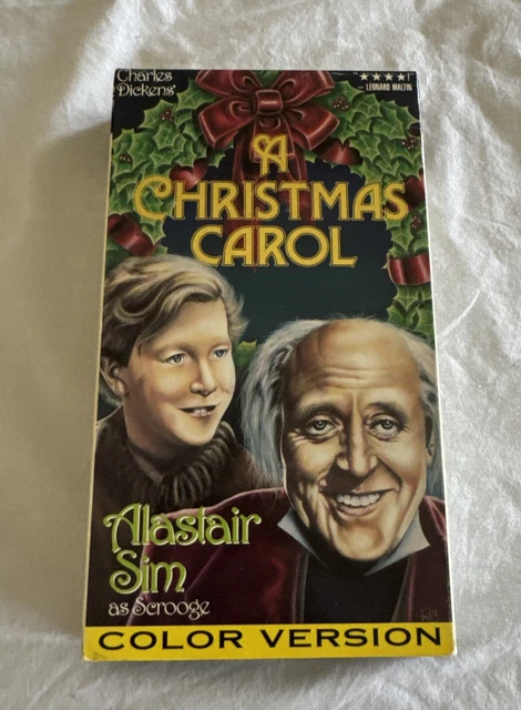 A CHRISTMAS CAROL VHS Movie 1994 Colorized Version from Vintage 1951 ??6 ...
