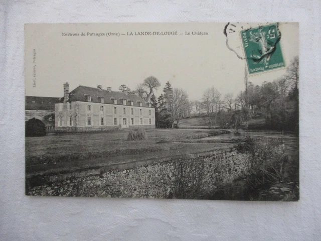 Cpa Orne 61 Environs Deputanges La Lande De Lougé Le Château