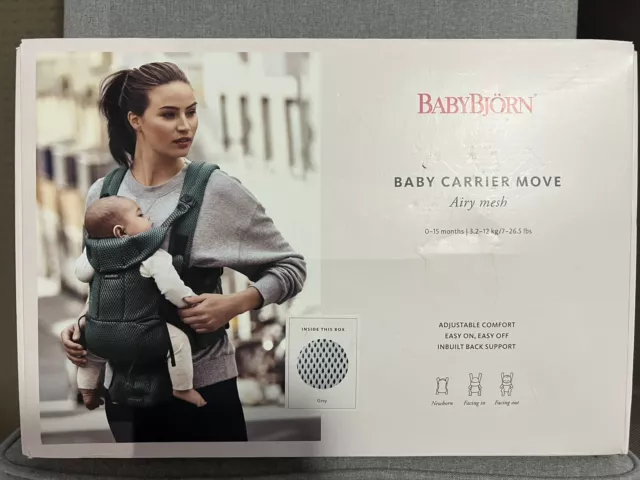 Baby Bjorn Move 3D Mesh Baby Carrier (Grey) (BabyBjorn)