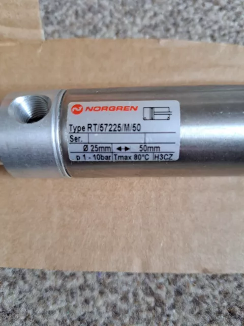 Norgren Pneumatic Roundline Cylinder - 25mm Bore, 50mm Stroke, RT/57210/M/25...