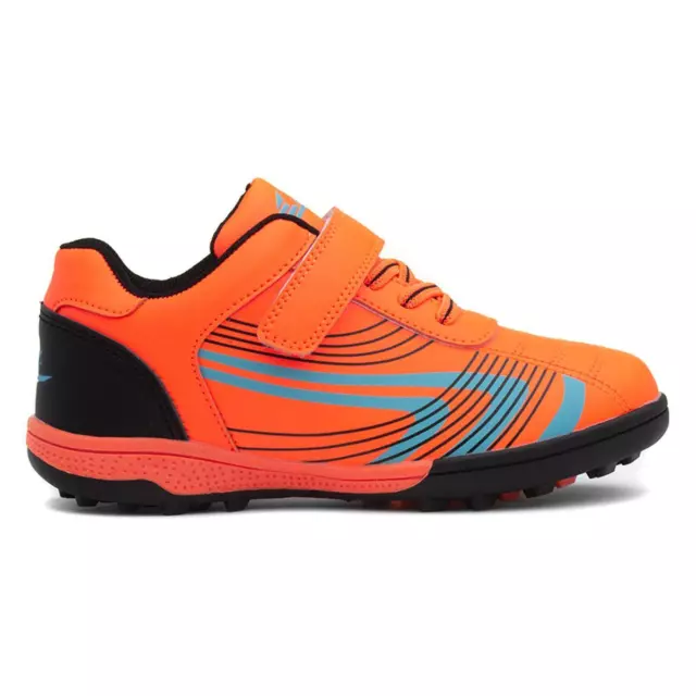 Boys Trainers Orange Kids Girls Easy Fasten School Speed Laces Tread SIZE