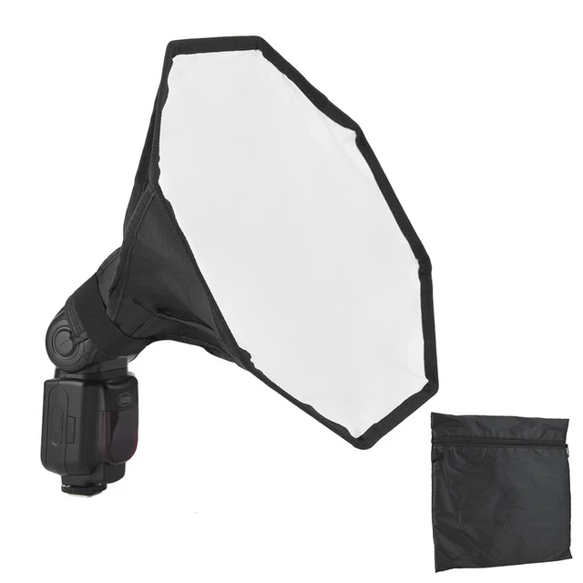 Mini difusor portátil universal de 30 cm softbox para flash externo