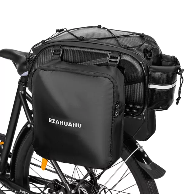 3-in-1-Fahrradträgertasche, wasserdichte Fahrrad-Rücksitztasche mit K9I8