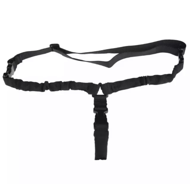 Airsoft Single Point Quick Detach Bungee Sling 1000D Nylon Black KOMBAT UK