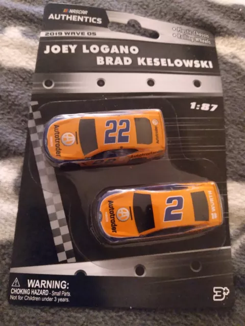 2019 Wave 5 NASCAR Authentics Joey Logano & Brad Keselowski Miniatures 1:87 NEW