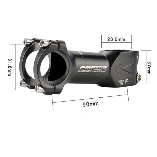 Tige De Vélo De Route Vintage GB 120mm - Type "plume" (quill), Diamètre 25.4mm, Style Italien, Bon état