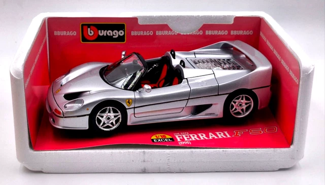 Ferrari F50 Cabriolet Burago 1/18 Bleu Métallisé - Couleur Rare En Boîte