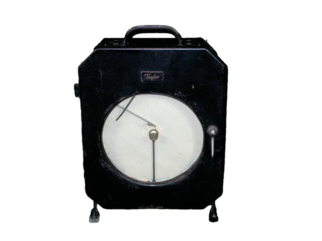 TAYLOR INSTRUMENTS CIRCULAR Graph temperature and Reletive Humidity ...