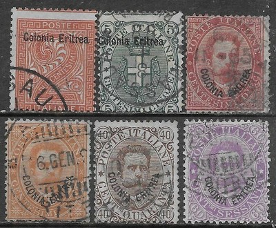 COLONIE ERITREA 1893 SOVR 5 **  CERT. 11V 