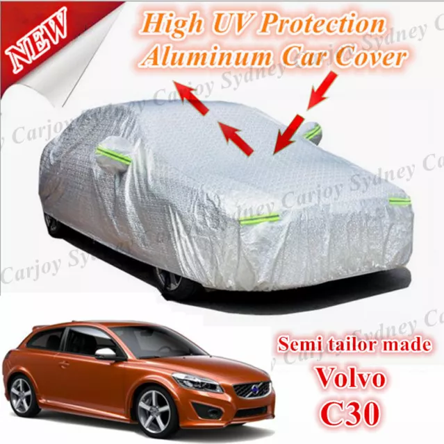 Premium Waterproof Rain UV Protection Aluminum Car Cover Small Size Volvo C30