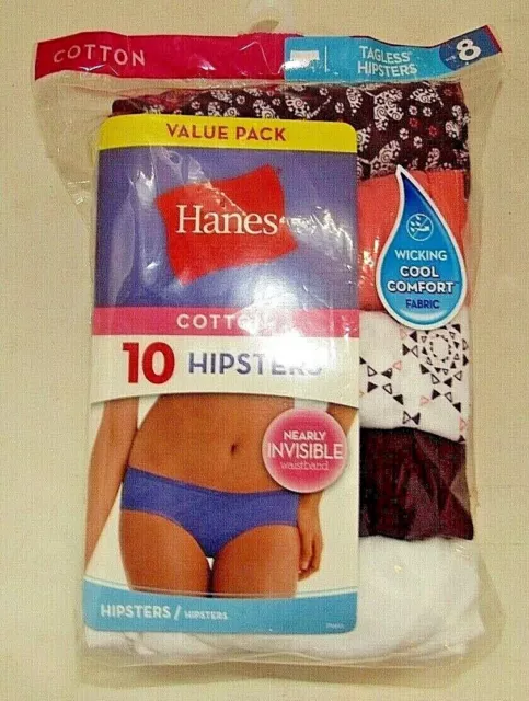 WOMENS 5PK COMFORT Fit Cotton Stretch Hipsters - Hanes Ultimate $13.96 -  PicClick