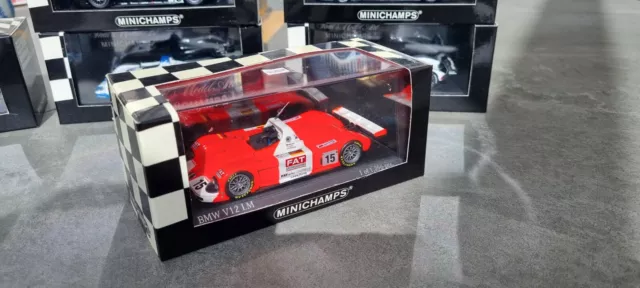 1:43 - MINICHAMPS BMW V12 LM Nr. 15. NEUWERTIG UND VERPACKT SEHR SELTENE 30 JAHRE SAMMLUNG.