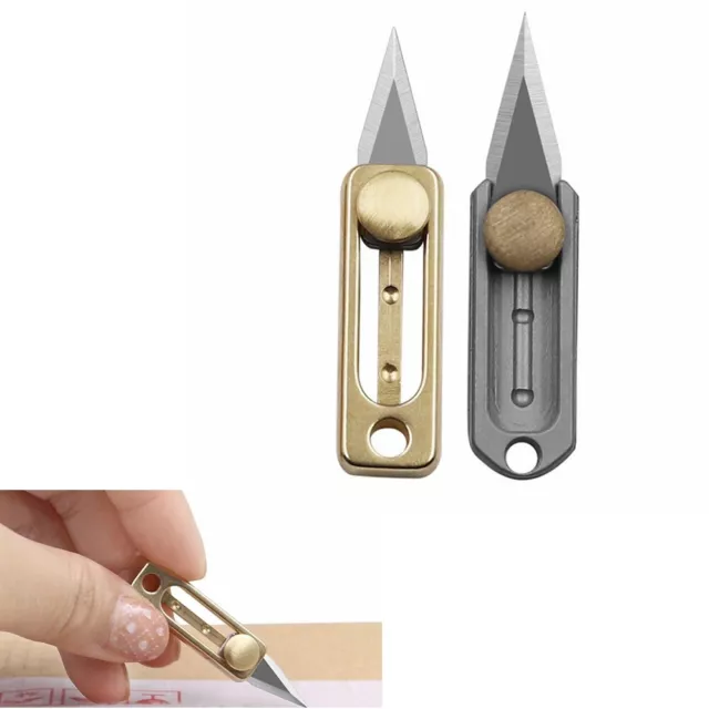 Portable Mini Knife Box Can Opener Micro Steel Blade Key Chain Outdoor Survival