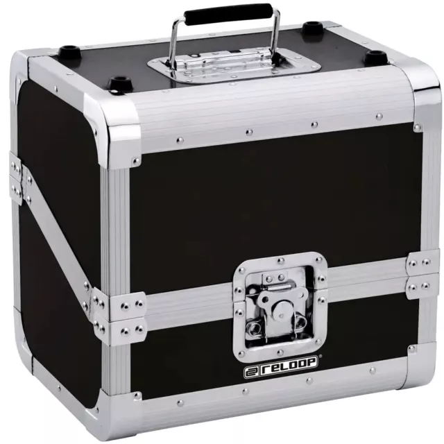 RELOOP 80 record case BLACK bauletto valigia rigida 50/50 per DJ vinili dischi