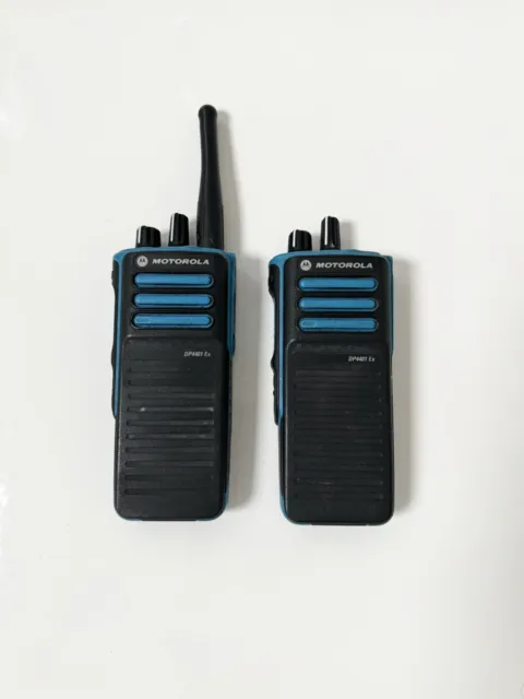 Motorola DP4401Ex UHF ATEX DMR Two Way Radios x2
