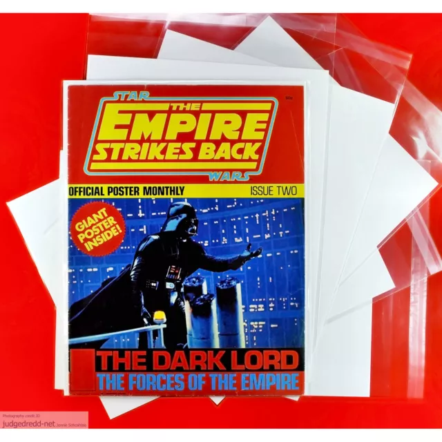 Comic Bags ONLY up to -A4 Size0 for Empire Strikes Back Poster Magazines x 10 NE