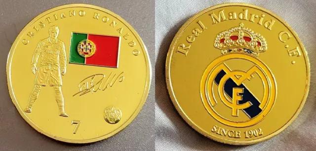 Ronaldo Goldmünze Real Madrid Autogramm U Al Nassr C Man Cristiano Jnr Portugal 2