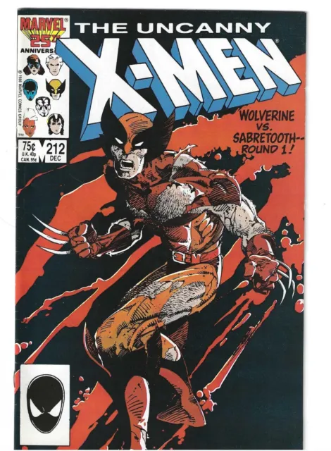 Marvel Uncanny X-Men 212 and 213 Wolverine vs Sabretooth VF XMen Psylocke 1986