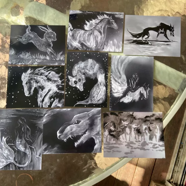 Sienna Mayfair Art 9 Photo Prints Dog Horse Fox Wolf Woman Mermaid Rabbit