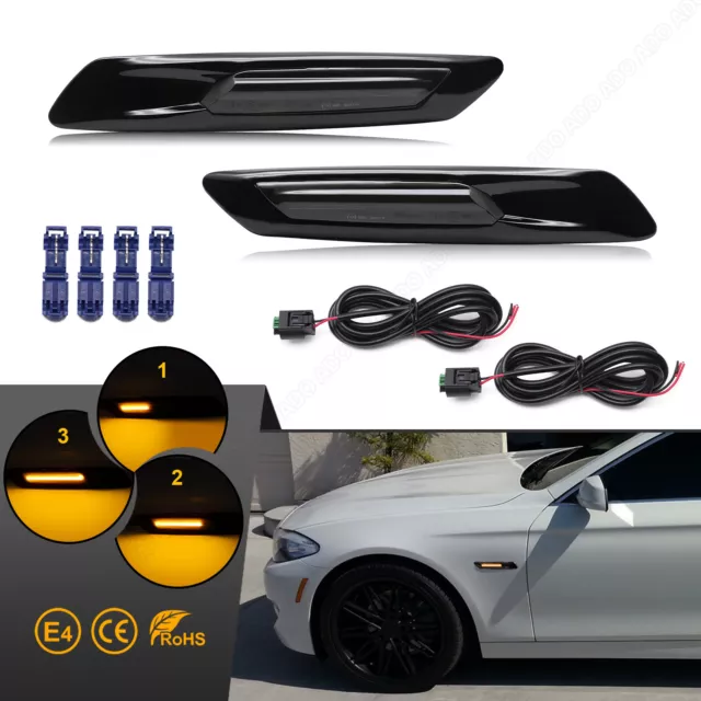 LED Seitenblinker Blinker Für BMW 5er F10 / F11 Pre-LCI | BJ 11-2013 | Schwarz