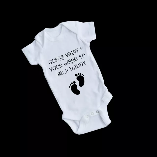 Personalised Coming Soon announcement baby grow vest bodysuit baby shower gift