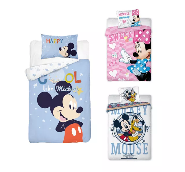 Baby Kinder Bettwäsche DISNEY 100x135 2-tlg Minnie, Mickey