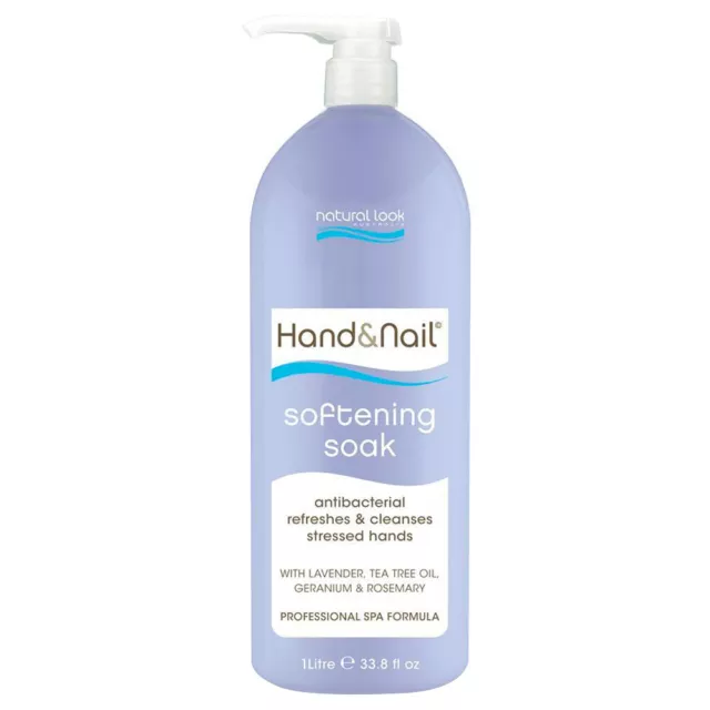 Natural Look Hand & Nail Softening Soak Spa Manicure Moisturising Treatment 1L 2