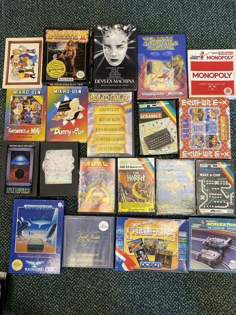 Vintage ZX Spectrum 48k/128k 209 Cassette Games Bundle