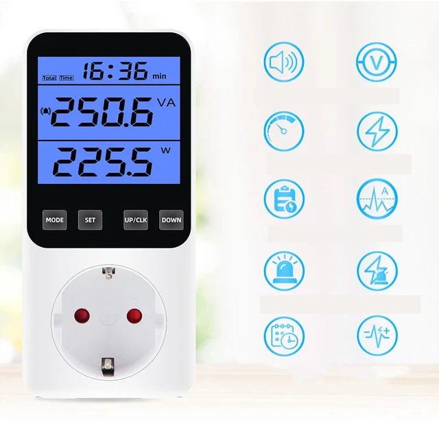 Misuratore di consumo energetico regolatore di temperatura presa 50 Hz sostituzione casa nuovo