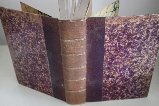 LIVRE JOACHIM DU BELLAY DEFENSE ILLUSTRATION LANGUE FRANCAISE