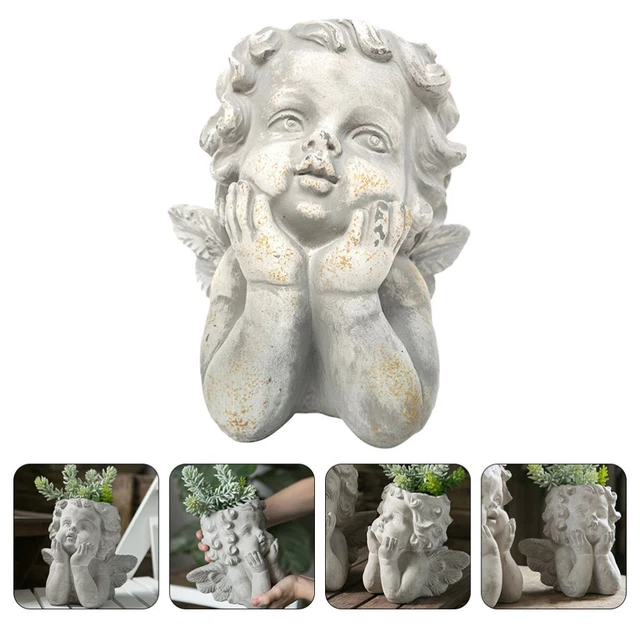 Statua fioriera fatta vaso resina vaso da fiori vaso fiori fioriera per giardino preda interna
