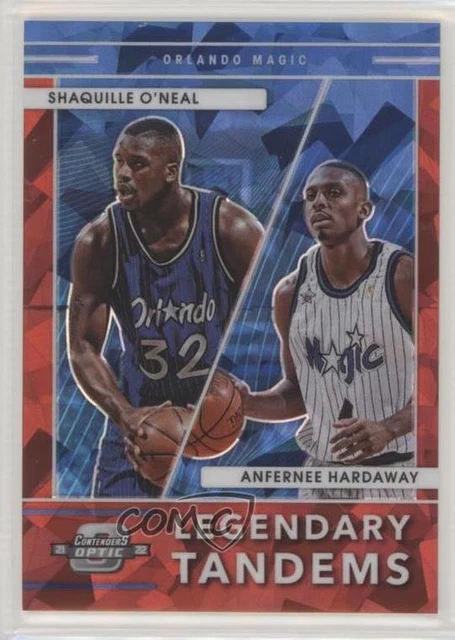 2021 Contenders Optic Red Cracked Ice Prizm Shaquille O'Neal Anfernee Hardaway