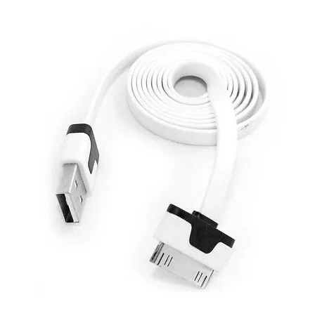 ★ Haute Qualite★ 3M Cable Usb Blanc Plat Charge + Synchro ★ Ipod Touch 1 2 3 4