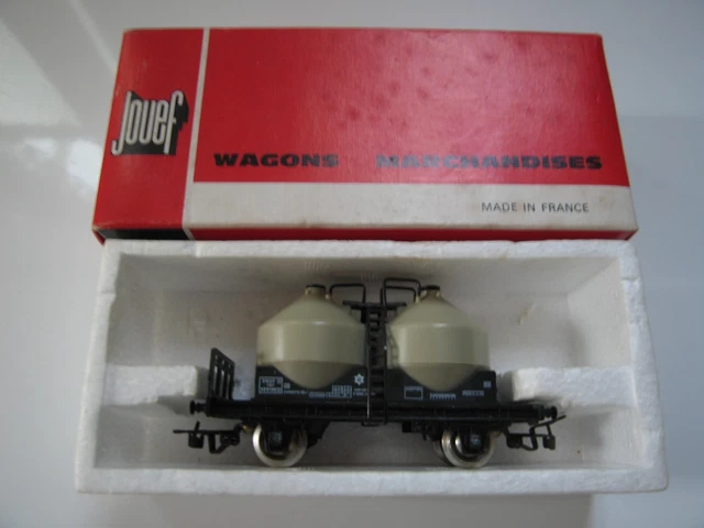 Jouef Wagon Marchandise Ciment Ref: 642 Avec Boite D