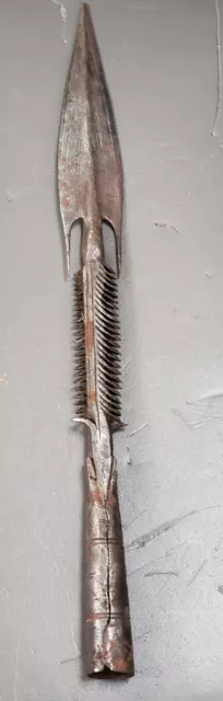 Intricate Authentic Hand Forged War Spear Weapon