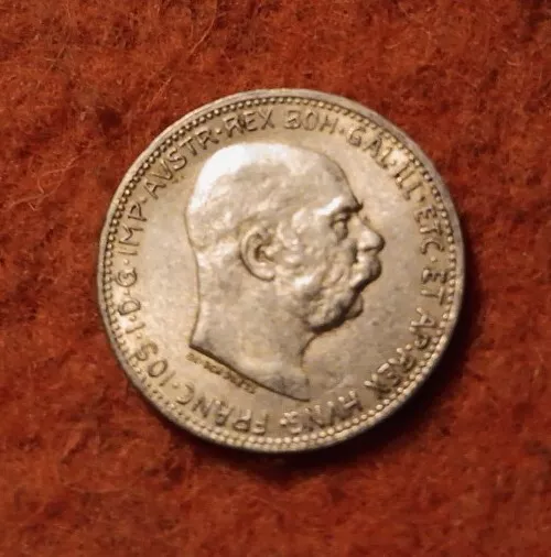 1 Krone Österreich-Ungarn 1915 Erhaltung Franz Joseph I. Silber  ÖSTERREICH