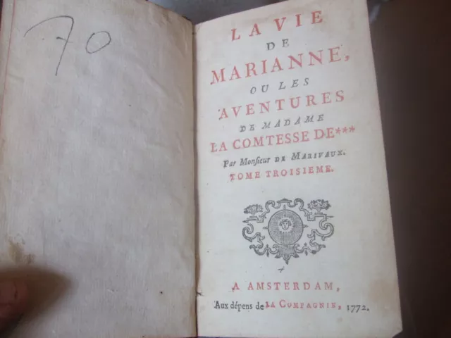Lot Livres anciens , 1772, EO, 1 Volume, 2 tomes en 1